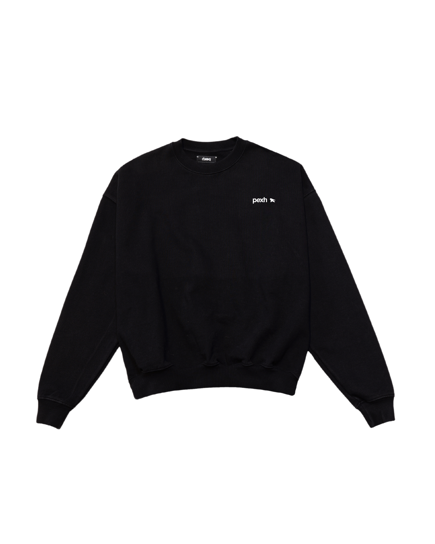 pexh oversized crewneck black