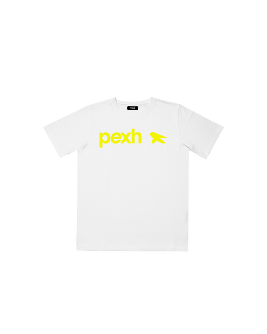 pexh tee neon yellow white