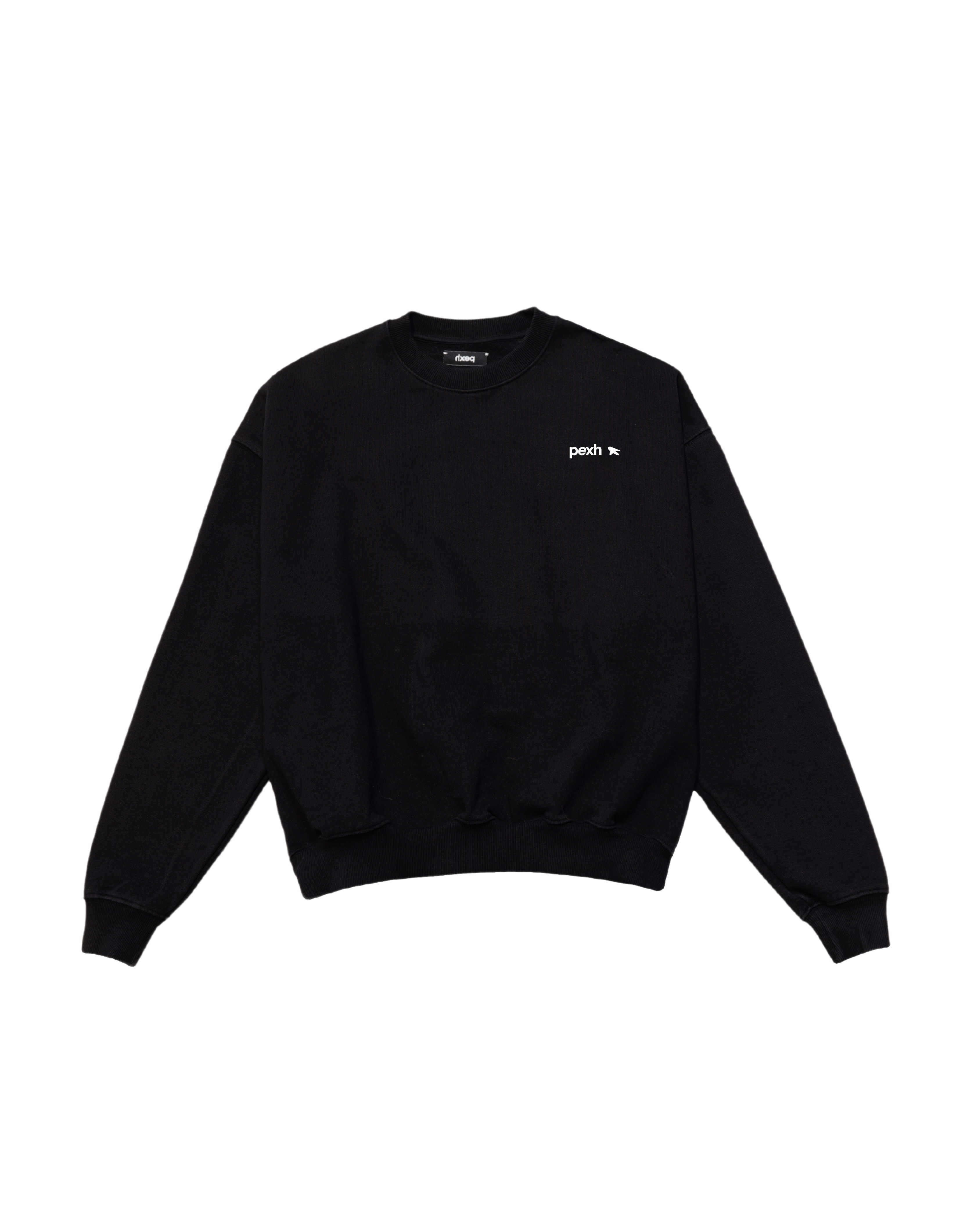 pexh oversized crewneck black