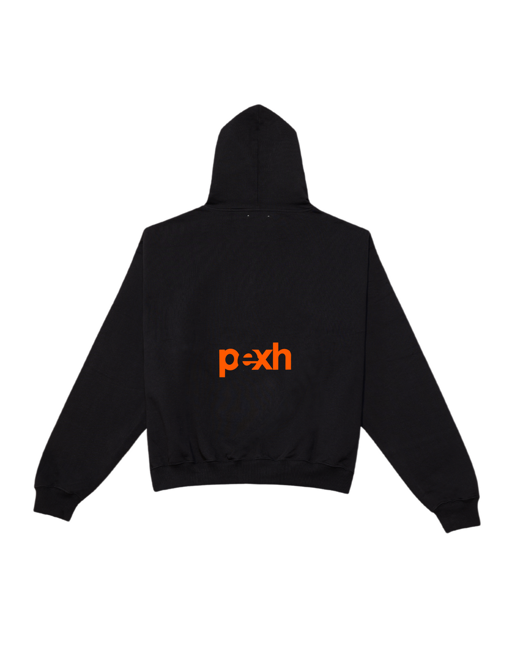 pexh oversized hoodie orange black