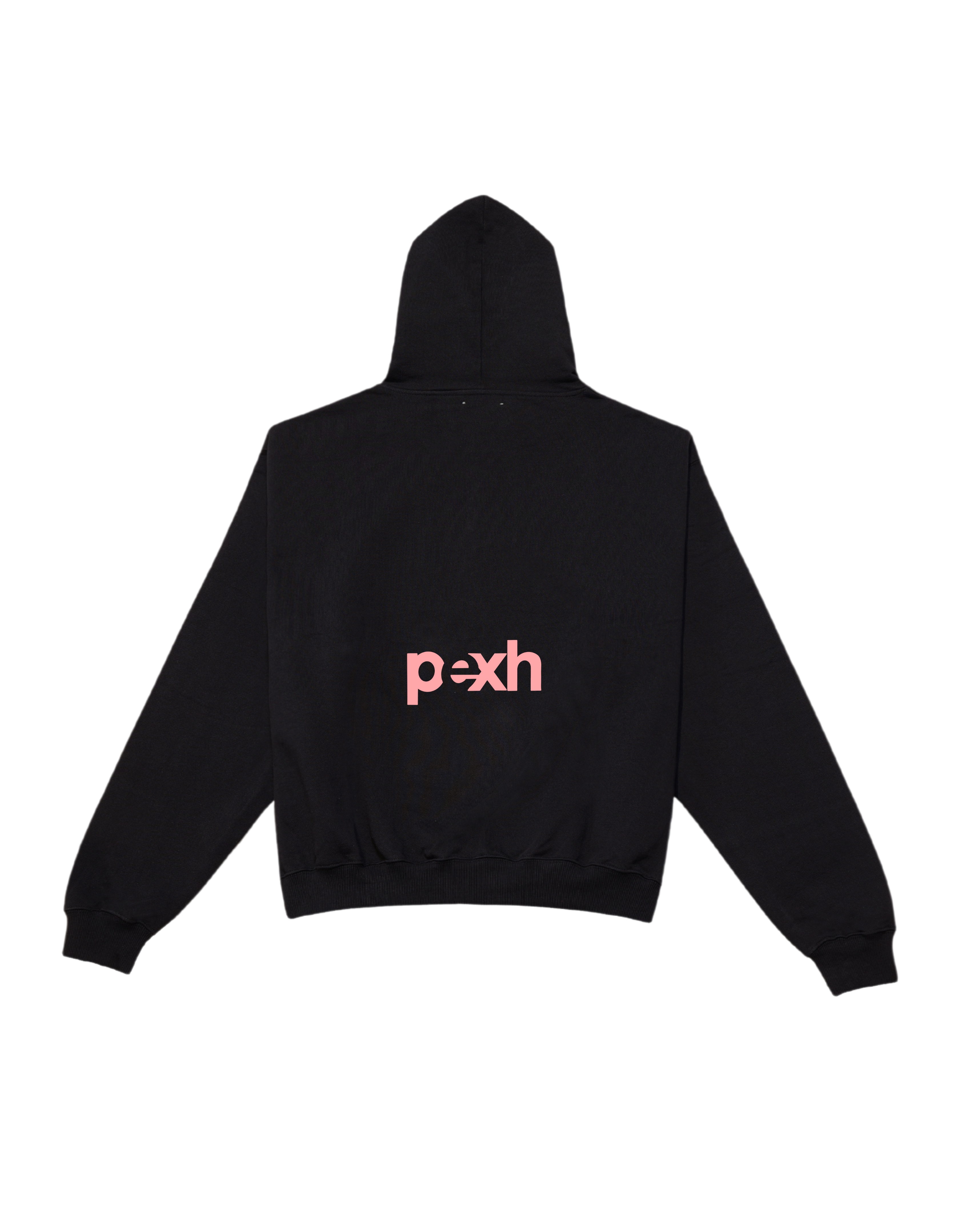 pexh oversized hoodie pink black