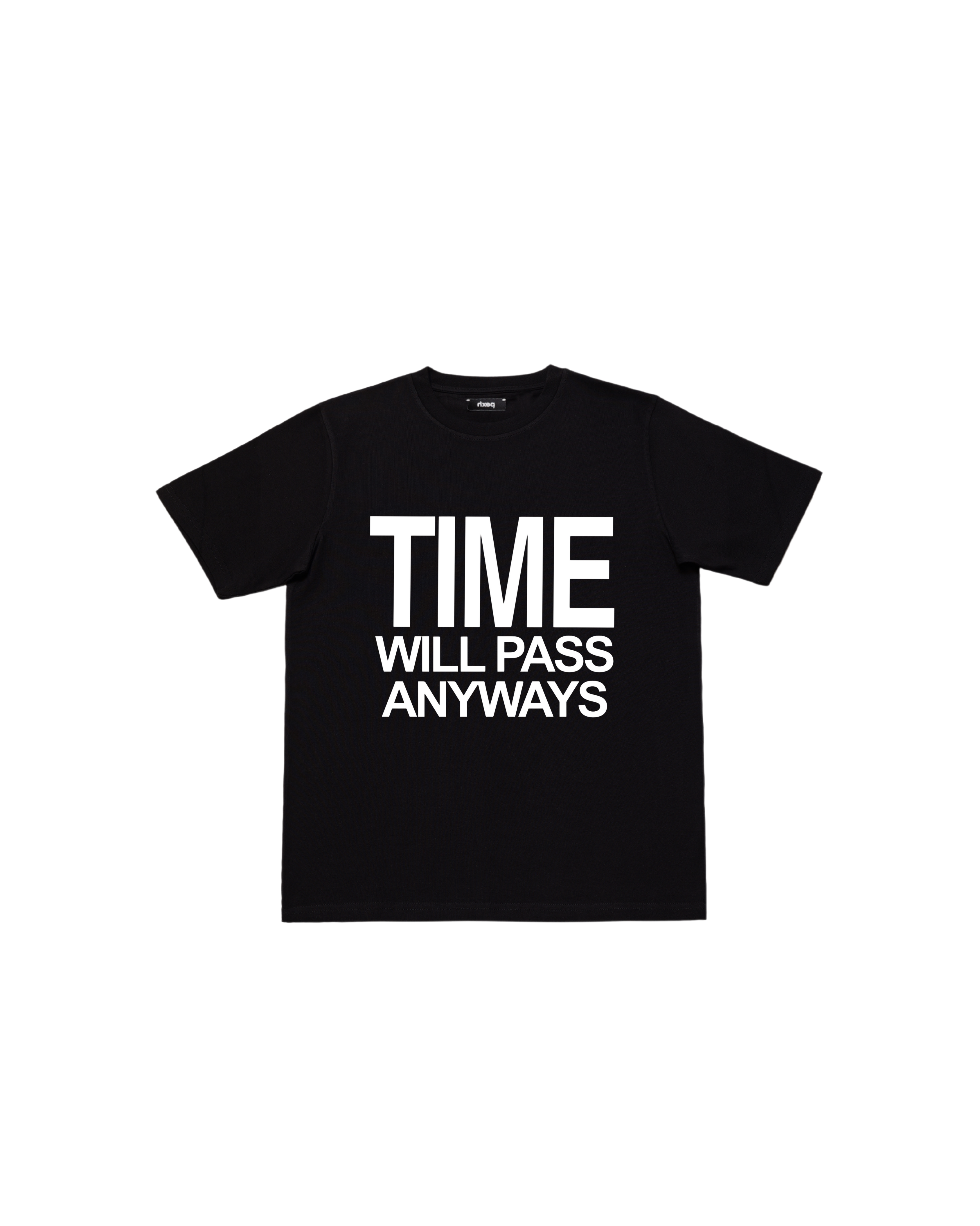time will pass anyways tee black